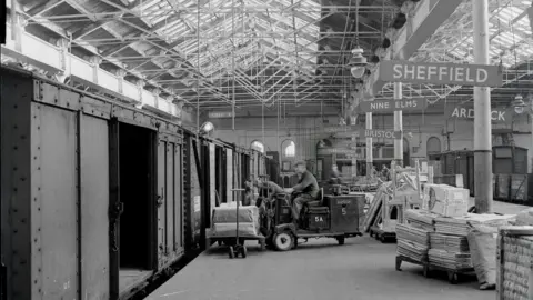 National Railway Museum Old photo of Station Hall