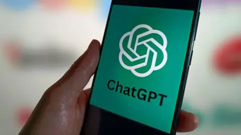 ChatGPT logo on a phone