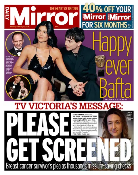 Daily Mirror: Please get screened