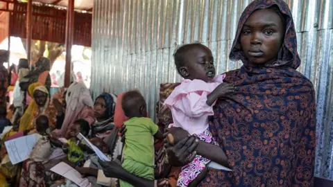  MSF / Mohamed Zakaria / Reuters A woman and baby at the Zamzam displacement camp, Sudan - January 2024