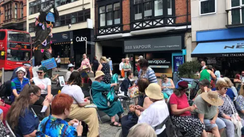 Brian Clough statue protest