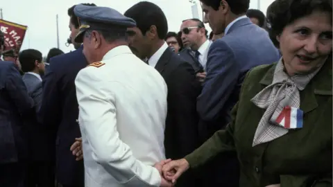 Getty Images Augusto Pinochet and Lucia Hiriart in Chile in 1984