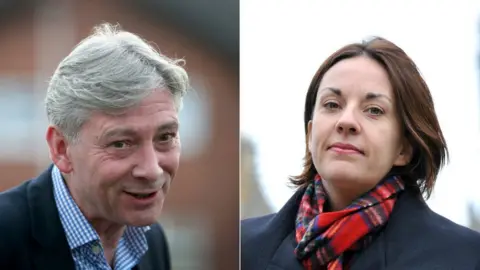 PA Richard Leonard and Kezia Dugdale