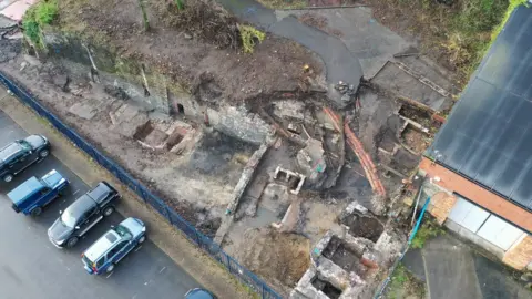 Black Mountains Archaeology The remains of an 1840s cast house and 1828 rolling mill foundations