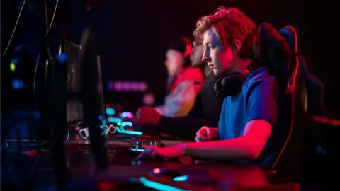 Getty Images A stock photo of an e-sports player