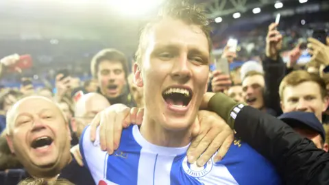 Dan Burn in the FA Cup for Wigan