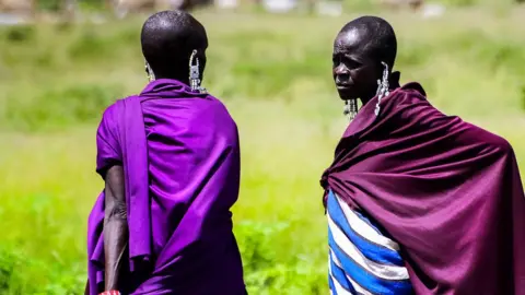 Getty Images Maasai women in Tanzania