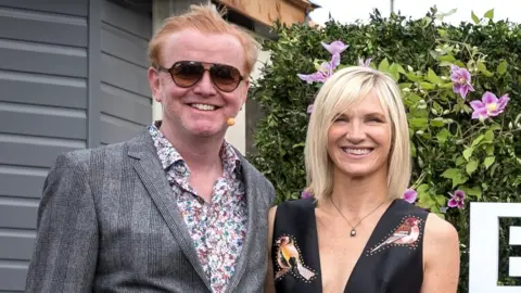 Chris Evans and Jo Whiley