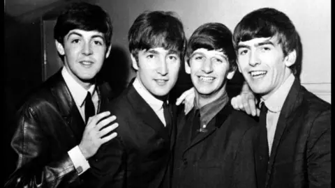 PA Images Paul McCartney, John Lennon, Ringo Starr and George Harrison. The photo is in black and white