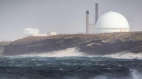 Dounreay nuclear power facility on the Caithness coast