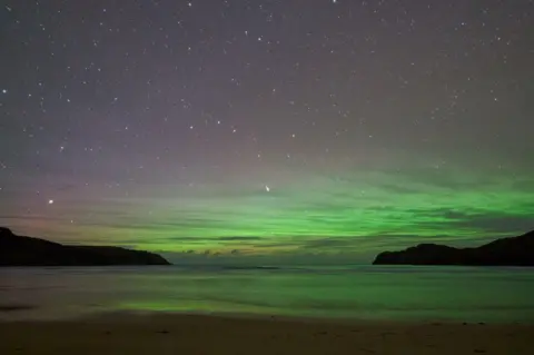 Freck Fraser The green aurora seen from Lewis
