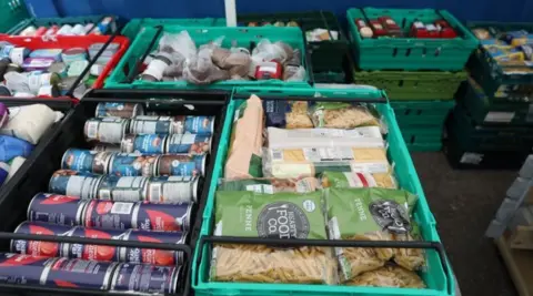 PA Media Food in crates