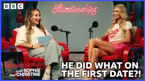 Situationships with Sophie and Christine podcast studio
