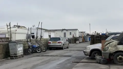 A caravan site in Cardiff