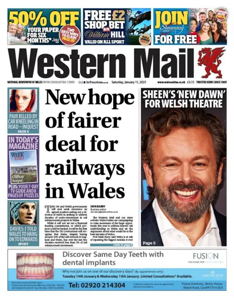 Western Mail Western Mail front page