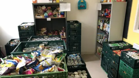 Food at a food bank