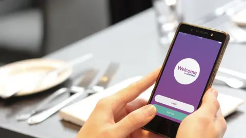 Neatebox Welcome app displayed on phone