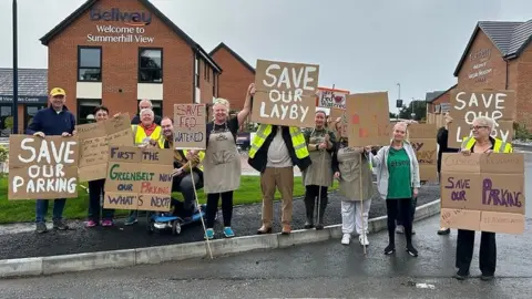 Protest at Cushy Cow Lane development