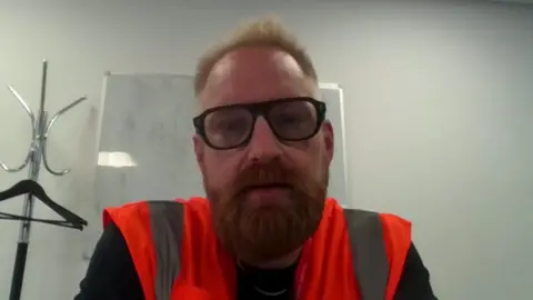 Greatest Gathering organiser Ben Goodwin is pictured wearing a hi-vis jacket