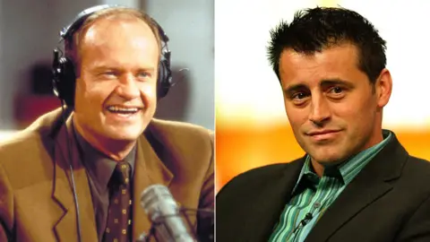 Getty Images Kelsey Grammar and Matt LeBlanc