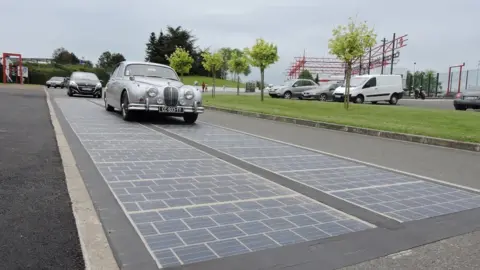 Wattway A Wattway stretch of solar road in France
