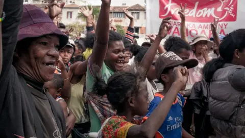 AFP Opposition MPs and their supporters gather on the May 13 Square on Antananarivo on May 26, 2018, to demand the resignation of Madagascar"s President Hery Rajaonarimampianina.