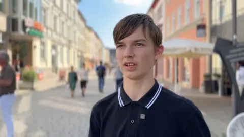 A young man named Constantin was photographed in Jena.