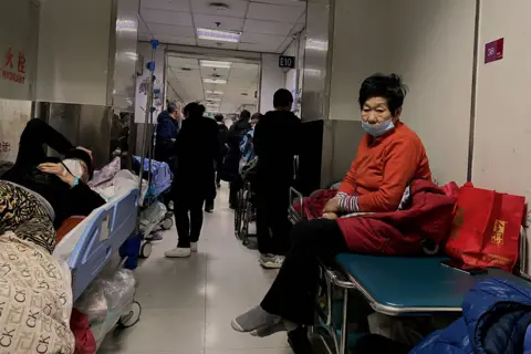 Getty Images Busy hospital in Tianjin