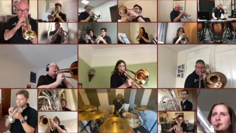 Whitburn Band Whitburn has published nine 'virtual' performances during lockdown
