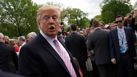 Getty Images Donald Trump at an Easter party