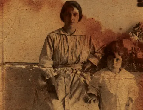 BBC José Ameal aged three with his mother