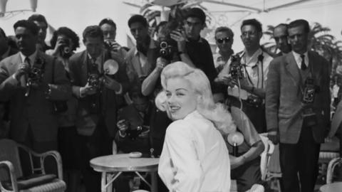 Diana Dors at Cannes