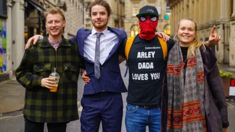 Ben Birchall/PA Media Rhian Graham, Milo Ponsford, Sage Willoughby, and Jake Skuse