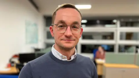 Nikk Fox/BBC East of England Ambulance Service boss Tom Abell, who welcomed the Care Quality Commission report