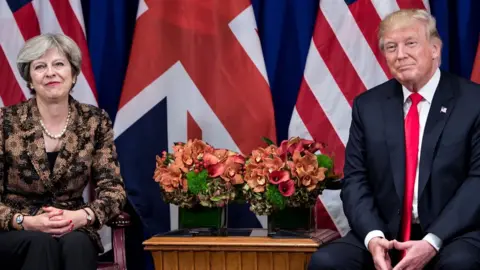 Getty Images Theresa May and Donald Trump