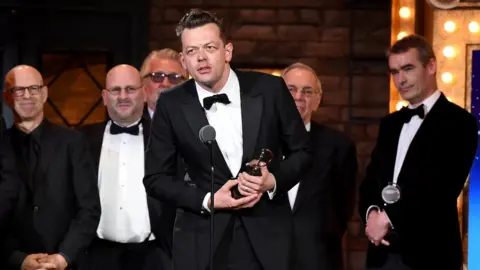 Getty Images Simon Stephens at the 2015 Tony Awards