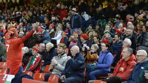 Getty Images Wales rugby fans