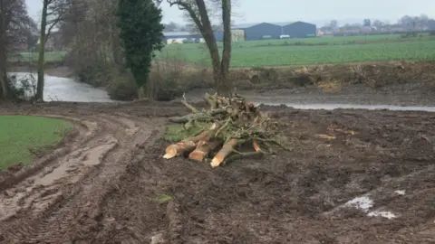 Herefordshire Wildlife Trust River Lugg damage