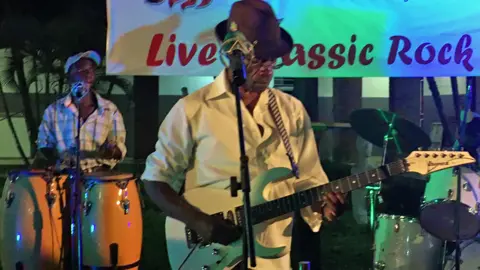 Ismail Einashe Members of the Albatross Muf Rockers playing in Zambia