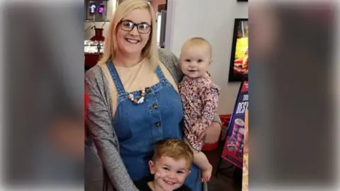 Emma Rafferty Emma Rafferty with her children Adam and Charlotte