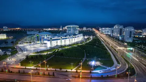  Stanislav Krasilnikov\TASS via Getty Images Berkarar shopping mall, Ashgabat, Turkmenistan