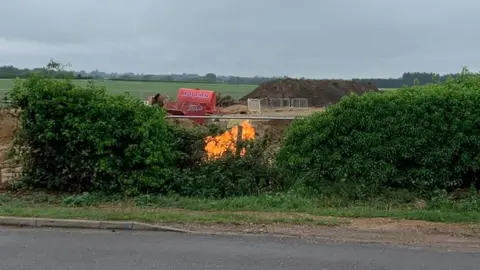 Bedfordshire Fire and Rescue Bedfordshire Fire and Rescue attend ignited mains gas leak in Upper Caldecote