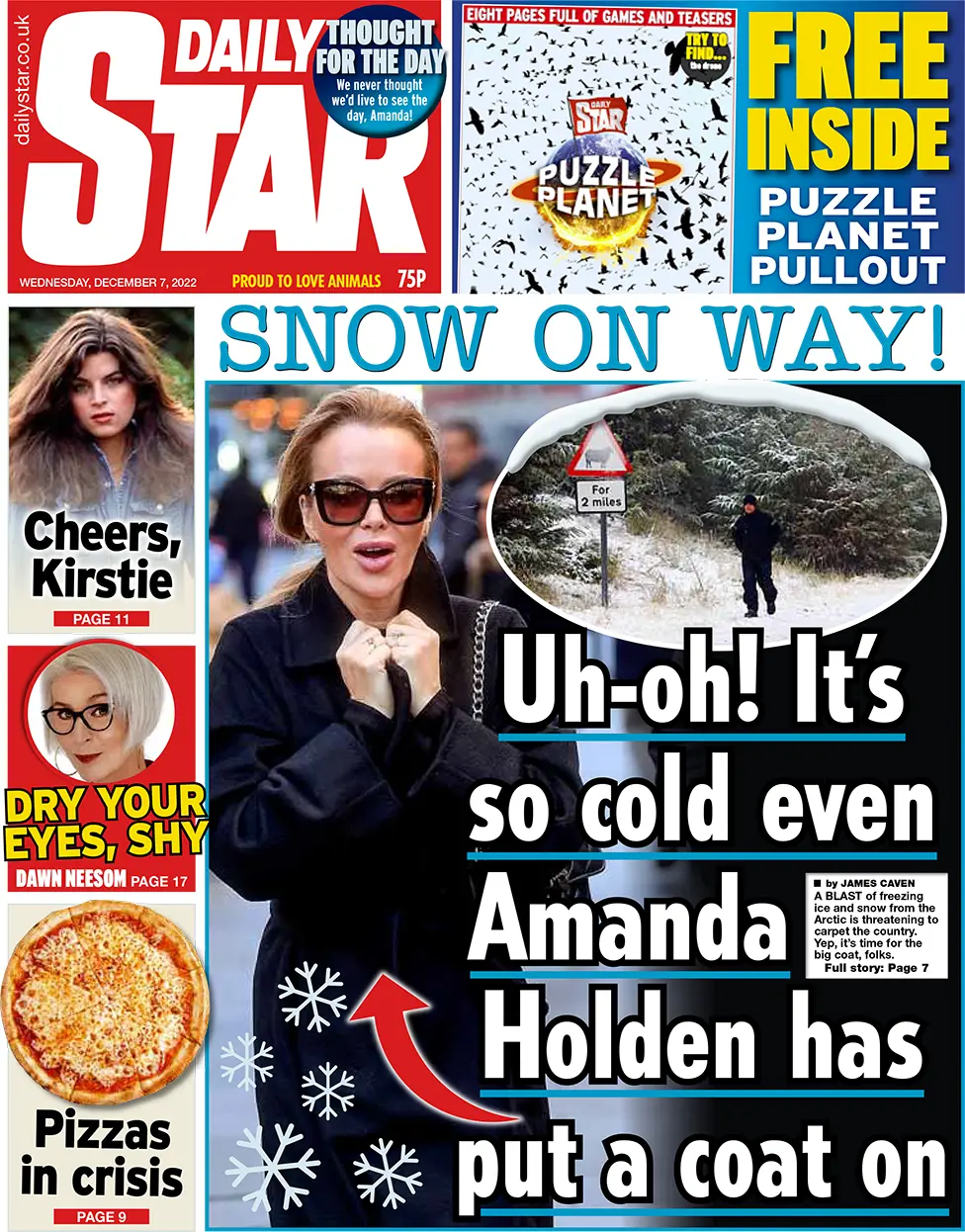 Daily Star front page