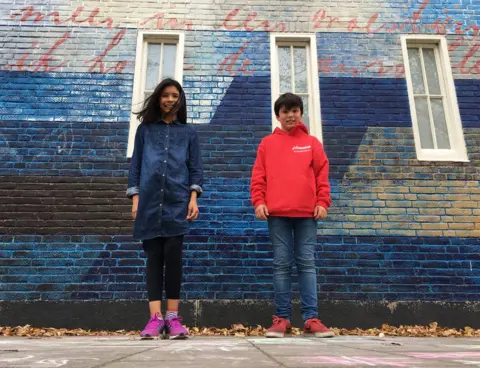 BBC Zahara Belen Mackay and Sammy Neeter attend Anne Frank's old Montessori school - before the Nazis made all Jews attend Jewish schools.