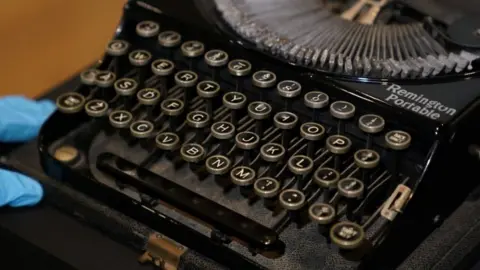 PA Media Agatha Christie's typewriter