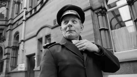 John Dean Traffic warden in Nottingham city centre photographed