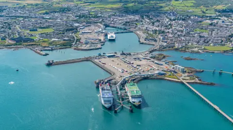 Getty Images Aerial Views of the port of Holyhead, Anglesey, North Wales