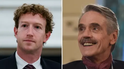 A composite image of two men. On the left, a man with brown curly hair. He is wearing a suit. On the right, a man with short grey hair and a moustache. He is smiling. 