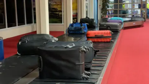 BBC Baggage reclaim area at the Sea Terminal