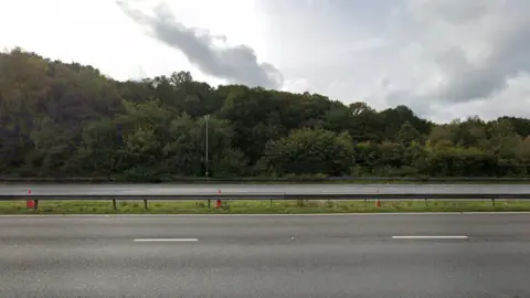 A stretch of motorway. 